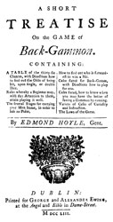 Edmond Hoyle, A Short Treatise on the Game of Back-Gammon [1743]