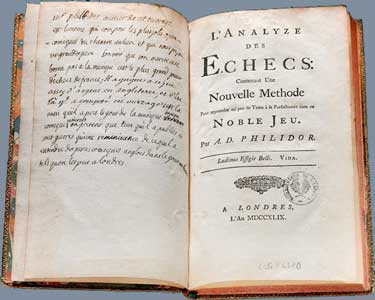 Philidor, L'Analyze des ?checs, contenant une nouvelle m?thode... (1749)