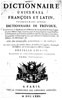 Dictionnaire universel fran�ois et latin (1771)