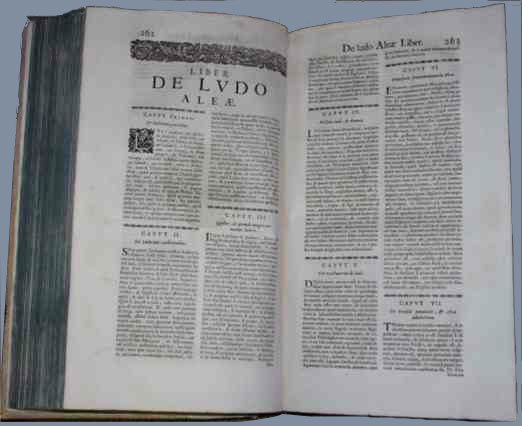 Girolamo Cardano, Liber de Ludo Aleae (1564)